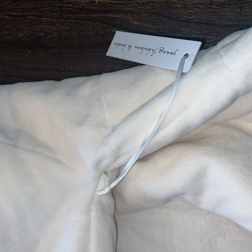 Young Fabulous & Broke Quilted Teddy Puffer Jacket Off White XS NWT - Image 8