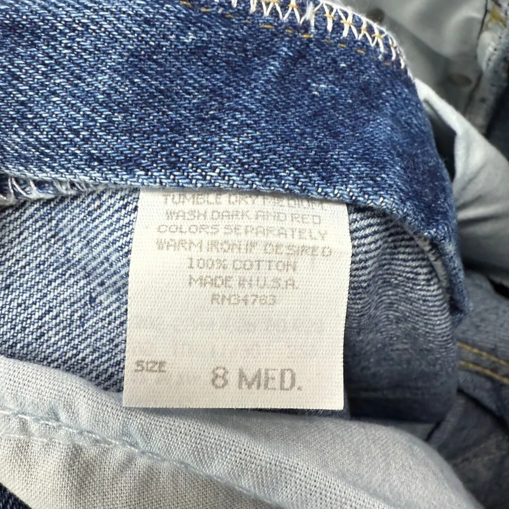 Vintage Lee Womens Jeans Size 8 Relaxed Hip & Thigh Tapered Leg Mom New High - Image 5