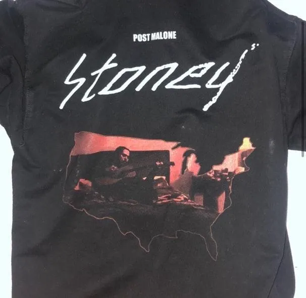 Post Malone Hoodie Black Size XS - Image 2