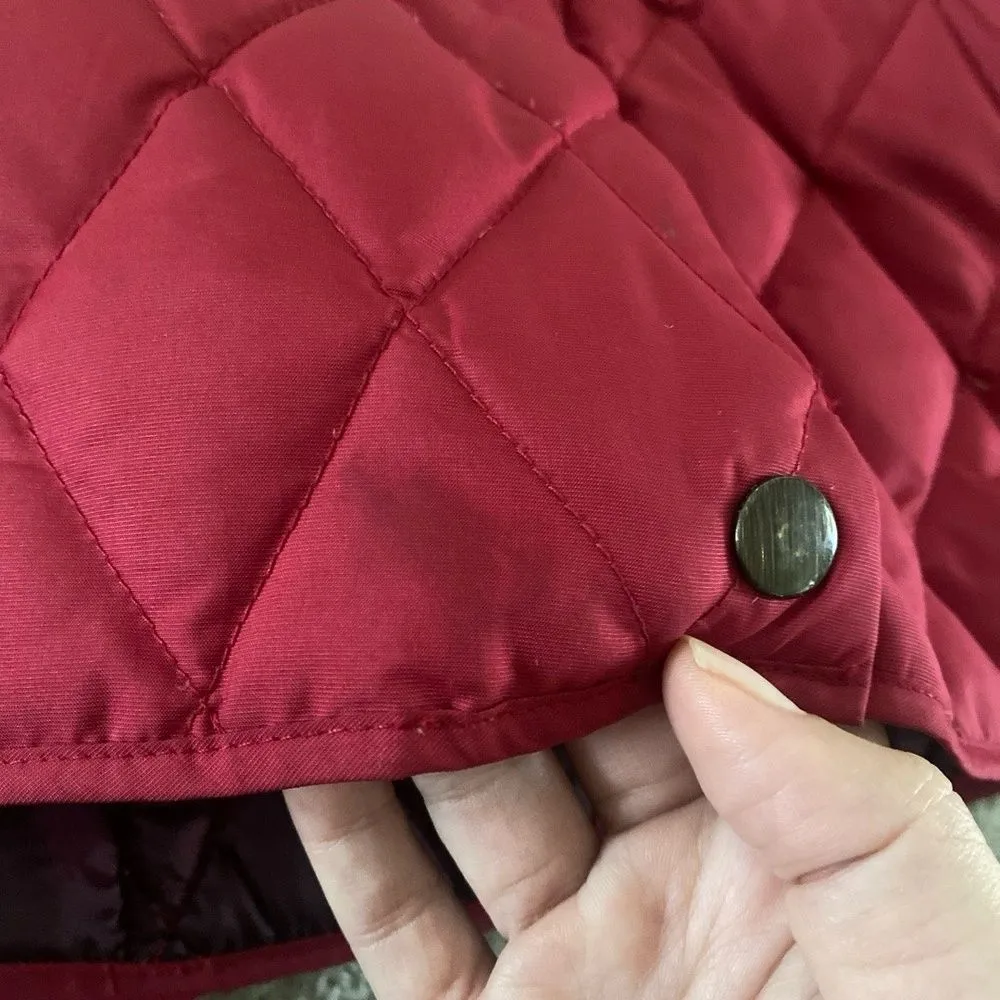 Eddie Bauer Quilted Jacket Red Classic Casual Diamond Down Quilted Heritage - Image 12