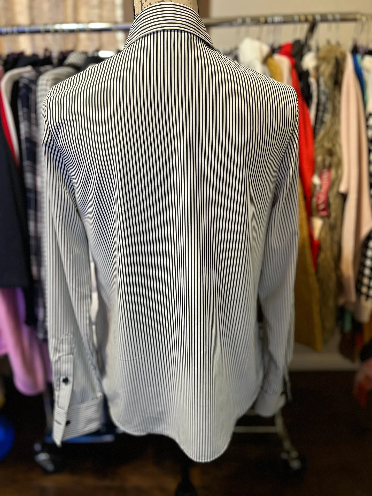 #27  Striped Long sleeve Button down sz Small - Image 4
