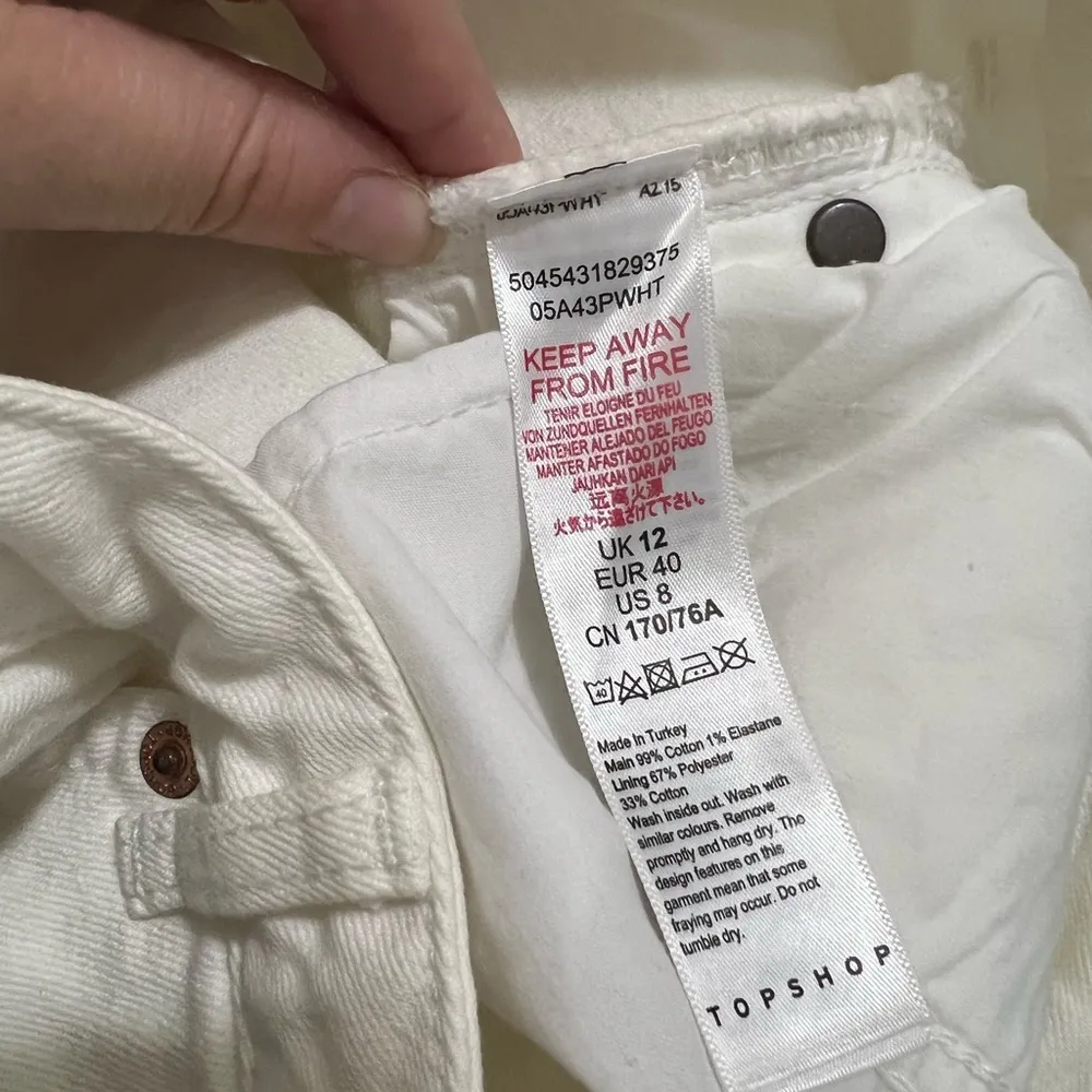 Topshop White Ultimate Editor Mom Shorts Size 8 US $53 - Image 7