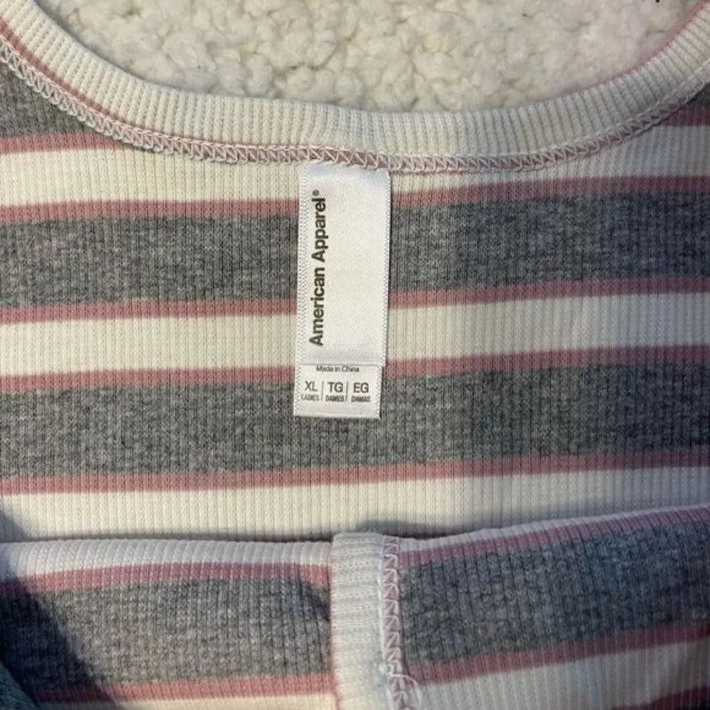 NEW American Apparel Striped Thong Bodysuit - Image 8