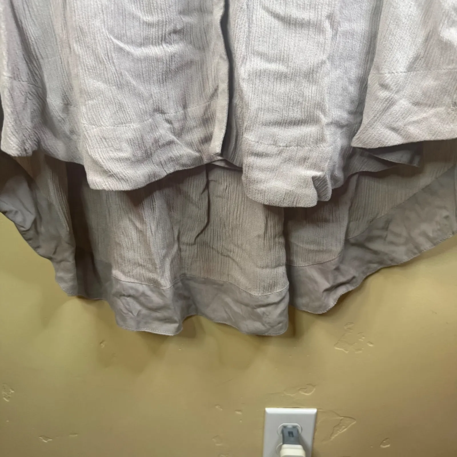 FREE PEOPLE Courtney Victorian Shirt Dress Eyelet Lace High Low Boho Medium NWT - Image 8