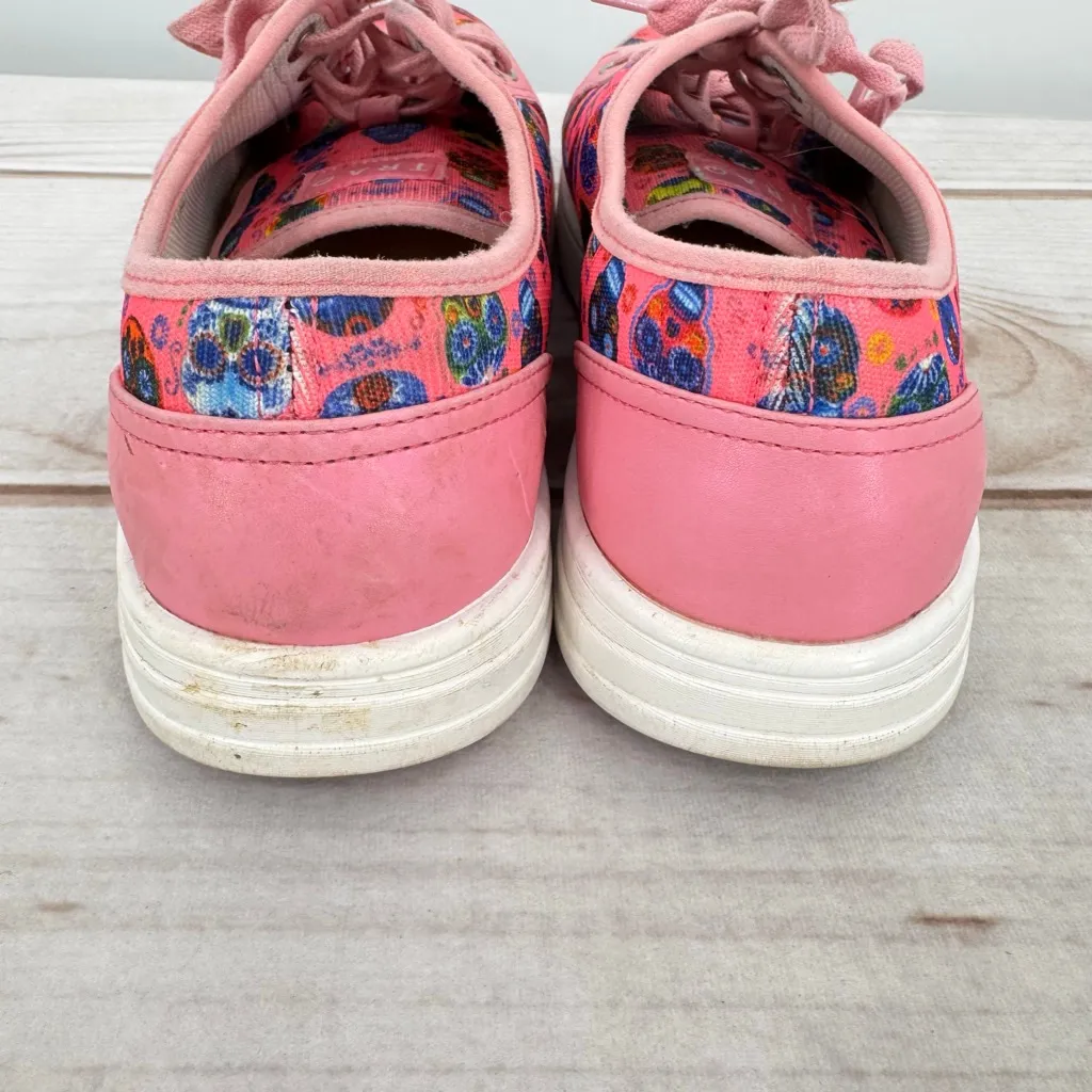TRAQ by Alegria Sneaq Sneakers Pink Sugar Skulls Day of the Dead Whimsigoth 40 Size 9.5 - Image 7