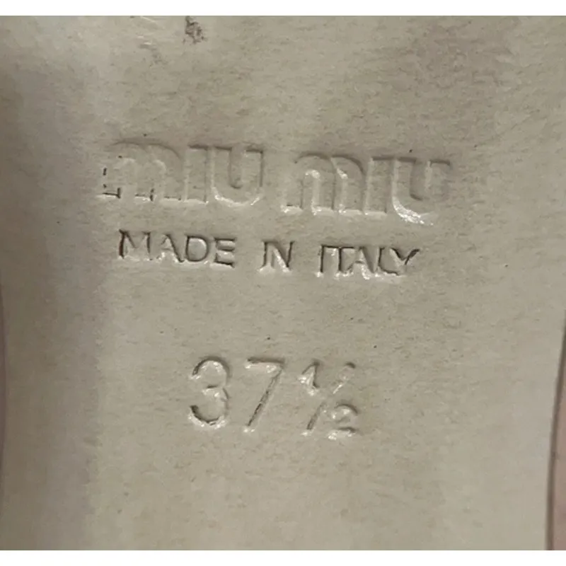 Miu Miu Patent Leather Crystal Embellishments Pumps - Image 3