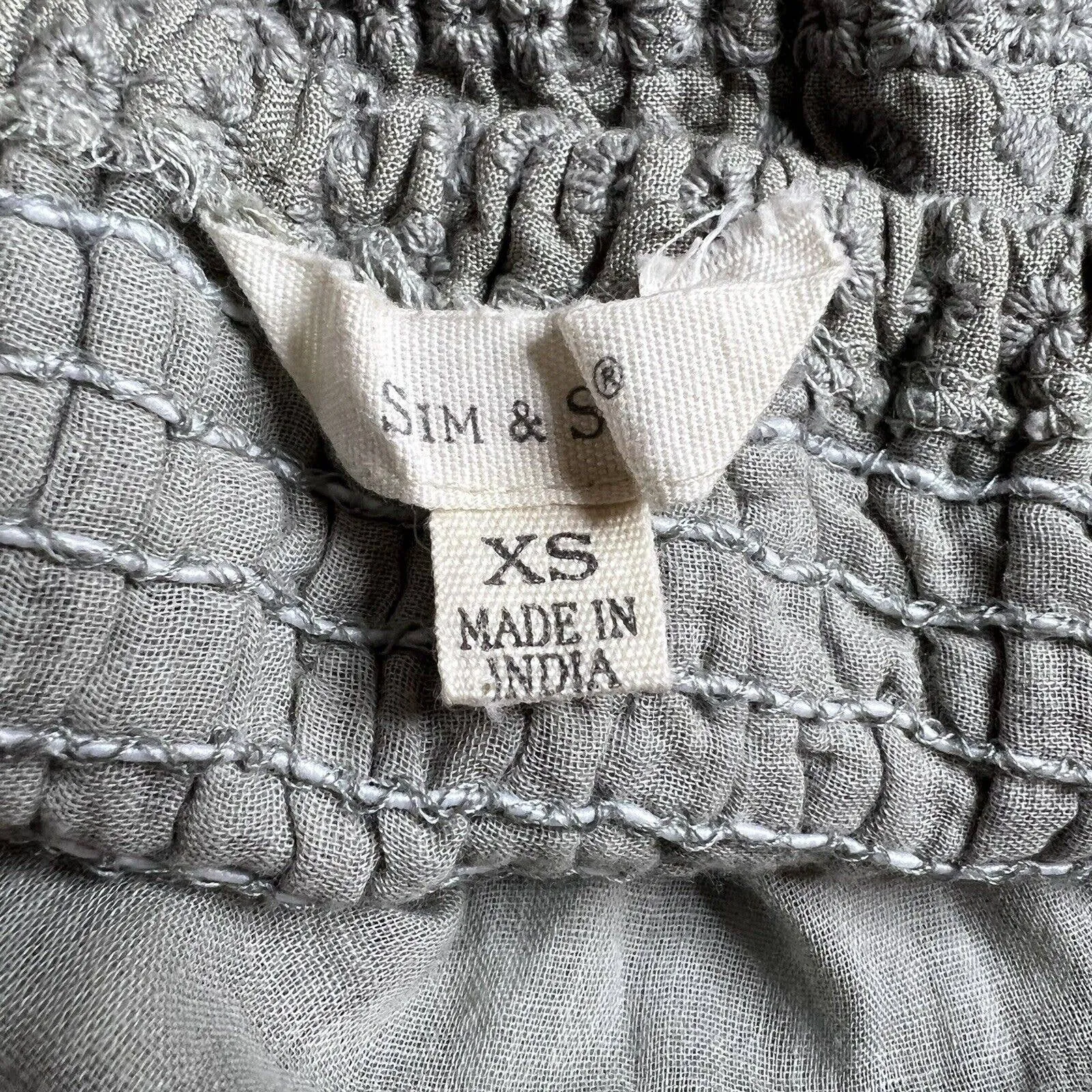 Sim & Sam Eyelet‎ Tank Green Size XS - Image 4