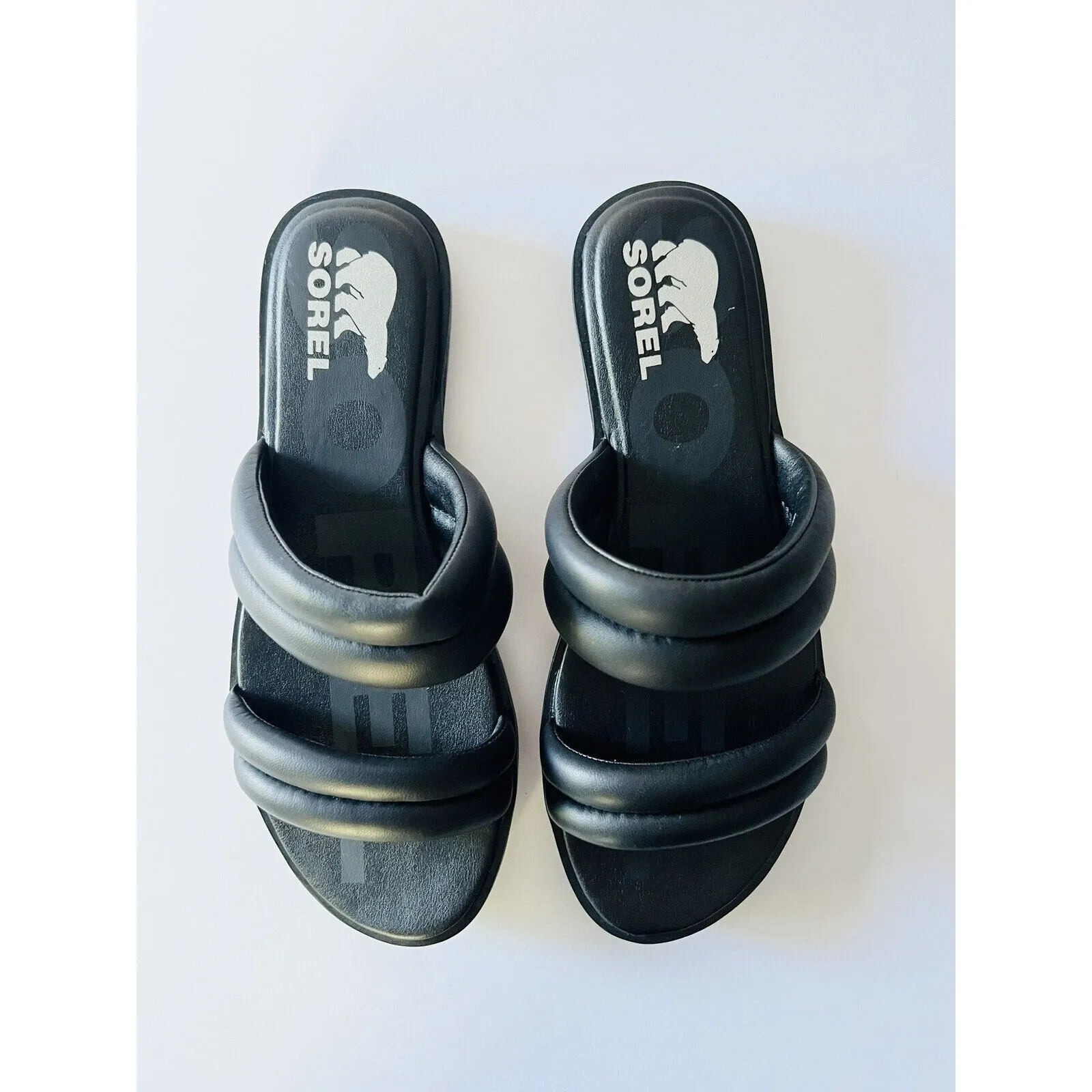 Sorel Ella ll Puff Slide Sandals Flat‎ Women’s 8 M - Image 2