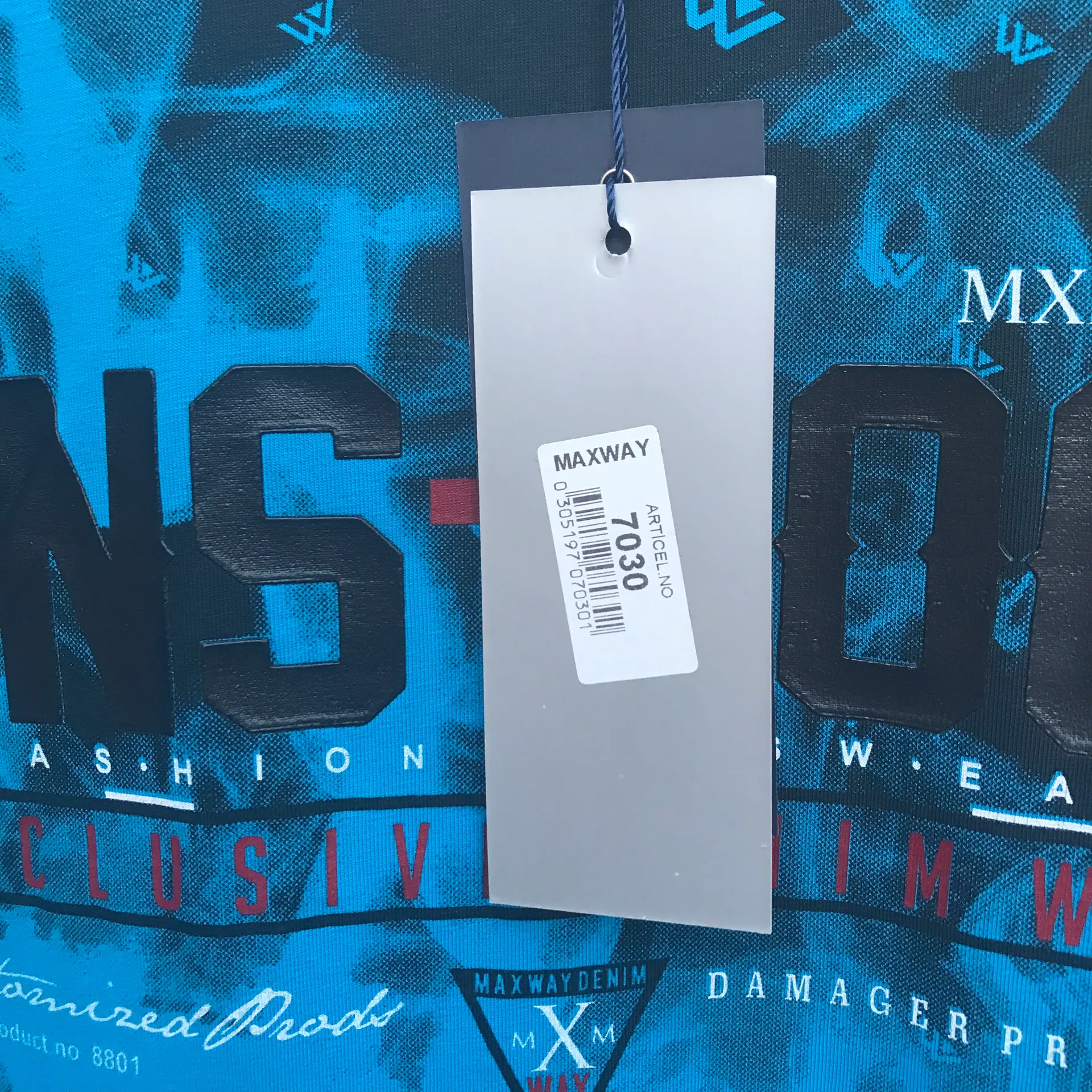 NWT New M Maxwell Collection Men’s T Shirt Blue Designer Formal Top Short Sleeve Size M - Image 6