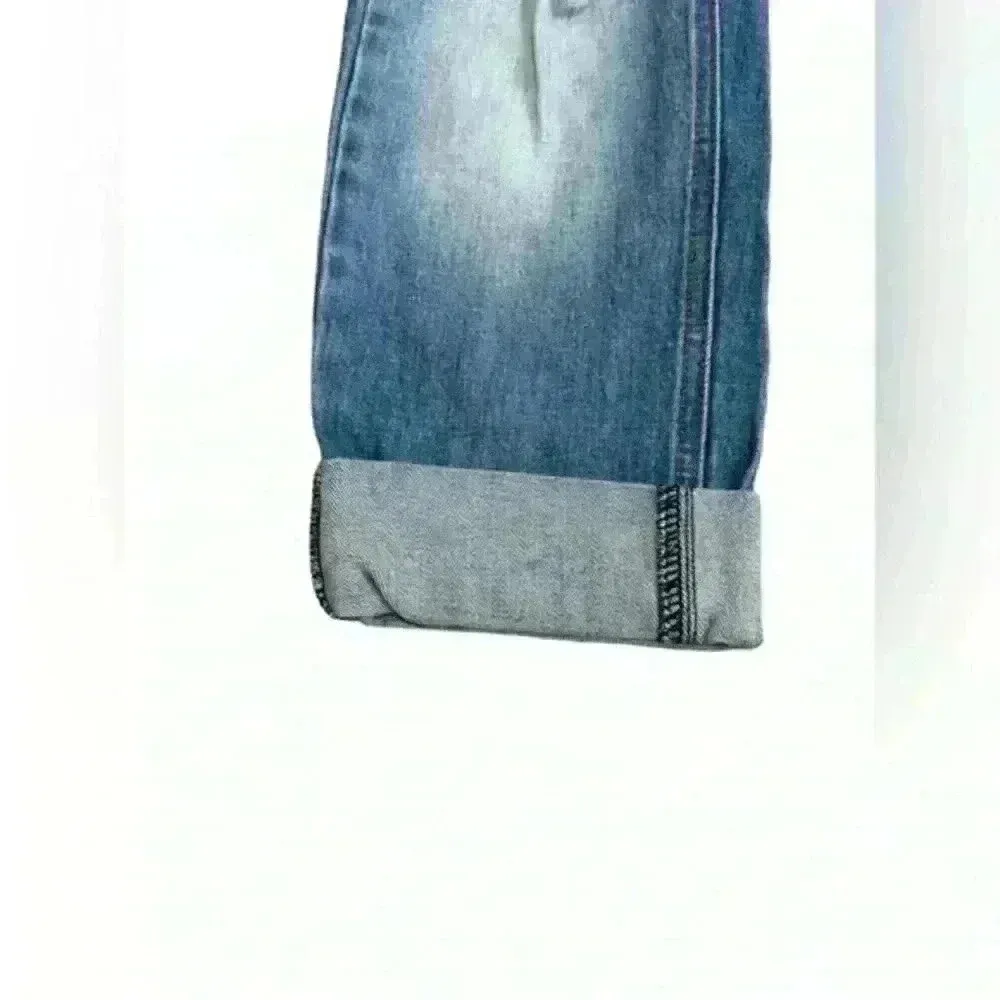 REVICE Denim High Rise Crop‎ Mom Blue Jeans Distressed Light Wash Women's 28 USA - Image 4