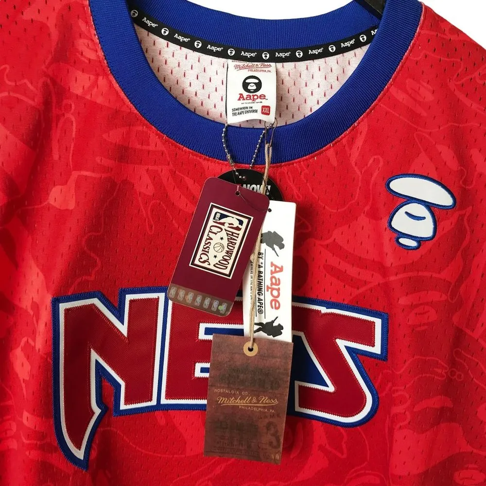 RAPTORS AAPE MESH CAMO JERSEY TEE Size XXL - Image 10