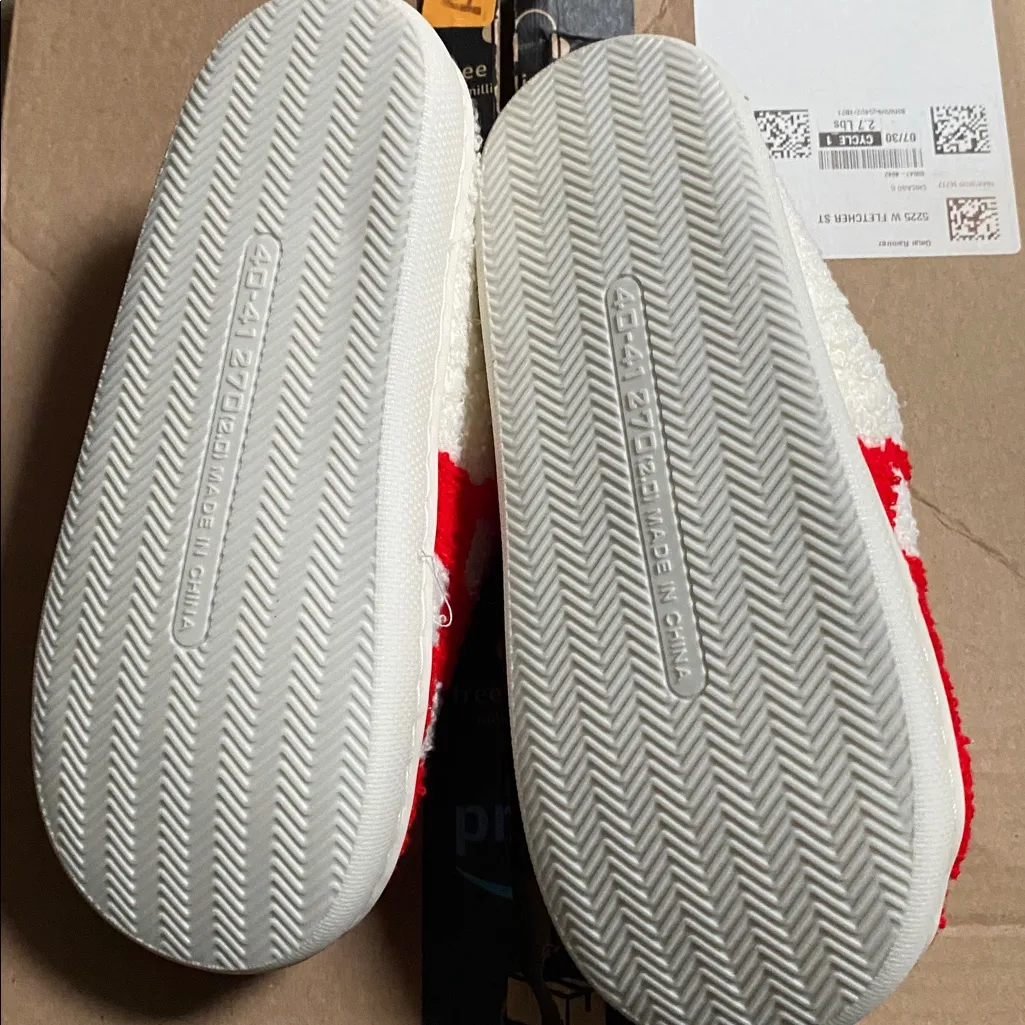 Christmas Santa Women’s Slippers Size Large 9-10 New - Image 3