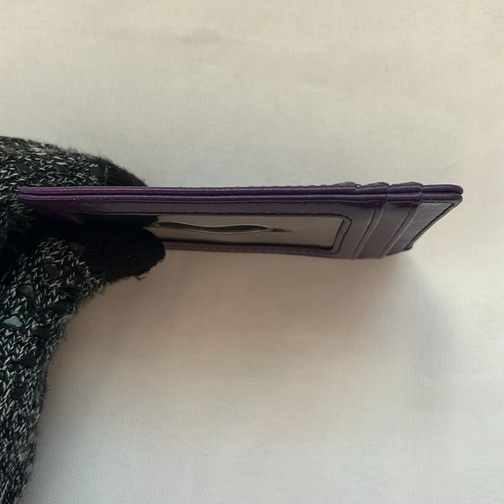 Gold Horse Card Holder – Purple – EUC - Image 8