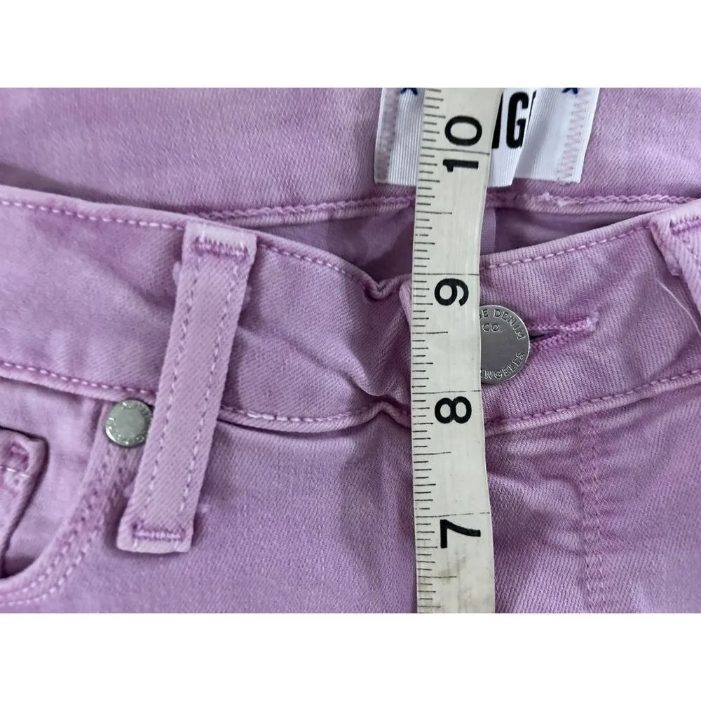 Paige Womens Transcend Verdugo Ankle Jeans Mid Rise Ultra Skinny Light Orchid 28 - Image 8