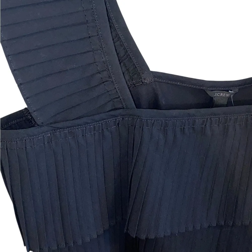 J Crew New Black French Pleated Tiered Women's Top
festive stylish statement - Image 5