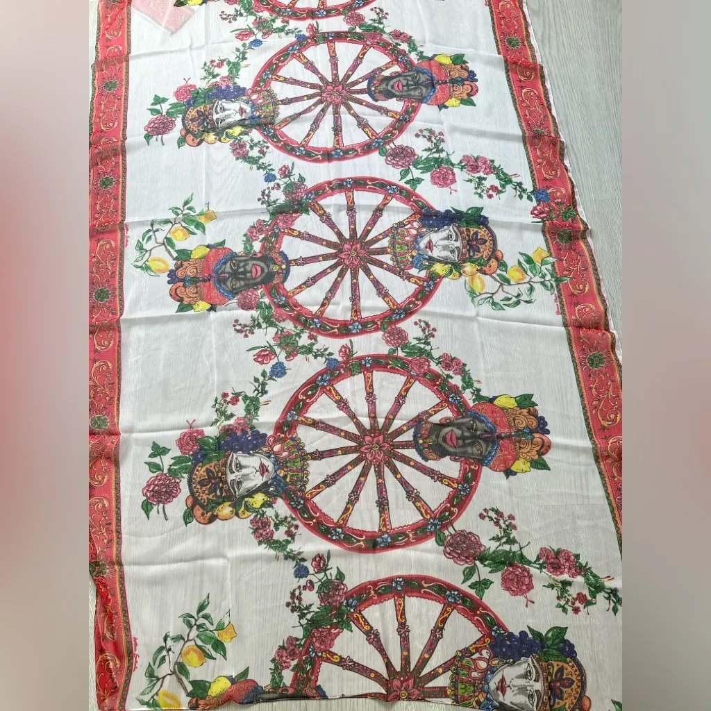 🇮🇹 Antica Sartoria by Giacomo
Cinque or Pareo Wrap Scarf From Positano Italy Blue - Image 2