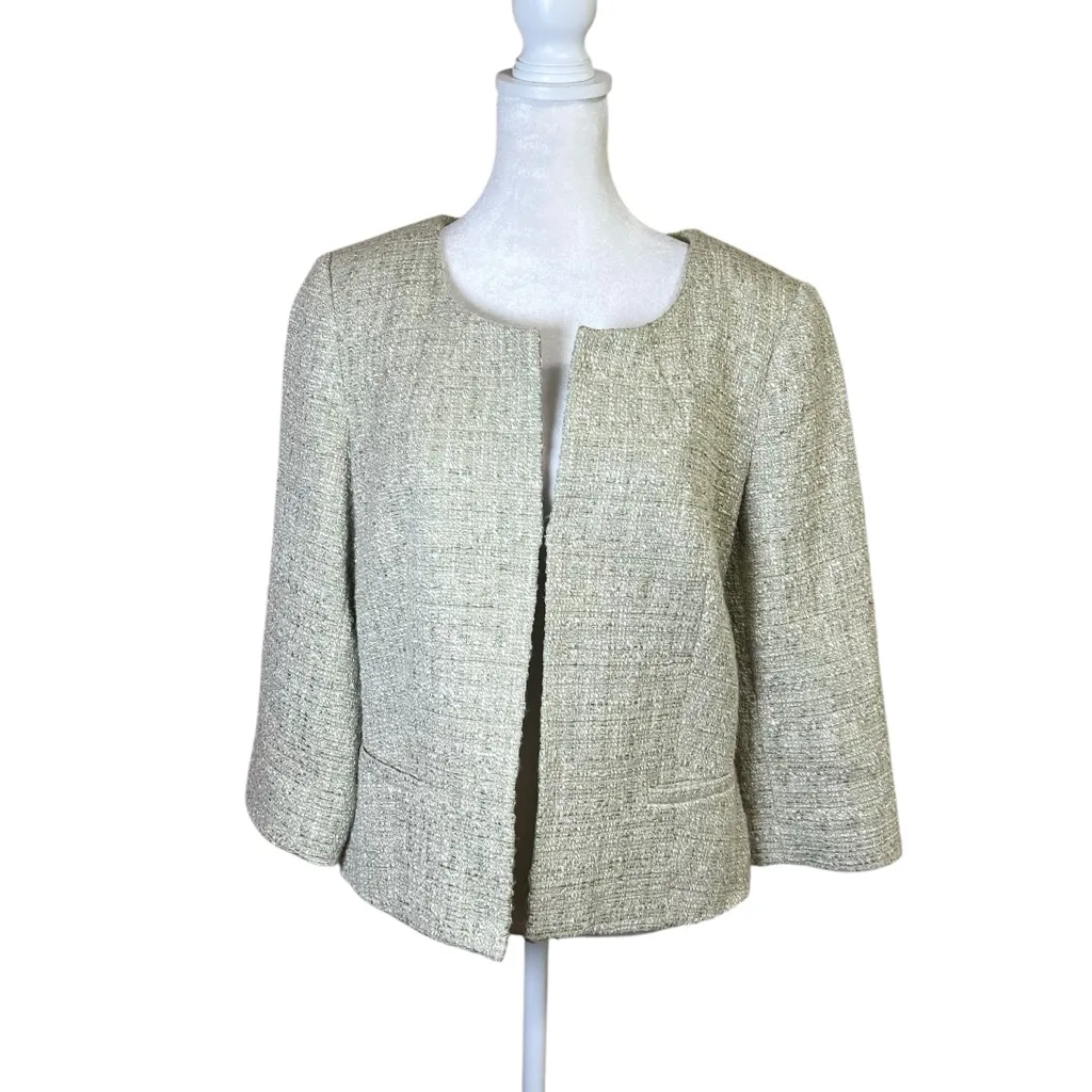 VTG Green Tweed Topper Jacket Blazer Open - Image 9