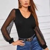 SheIn Black Long Sleeve  - Image 2