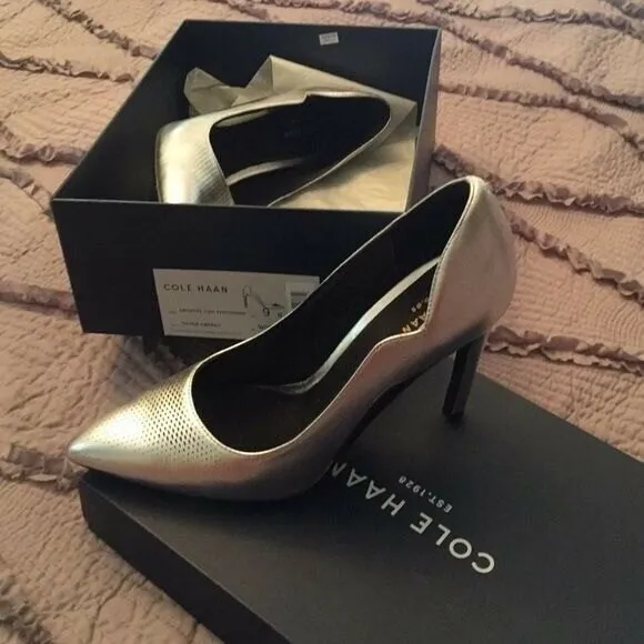 Cole Haan Silver Energy‎ 4 Inch Heels Women's 9 - Image 3