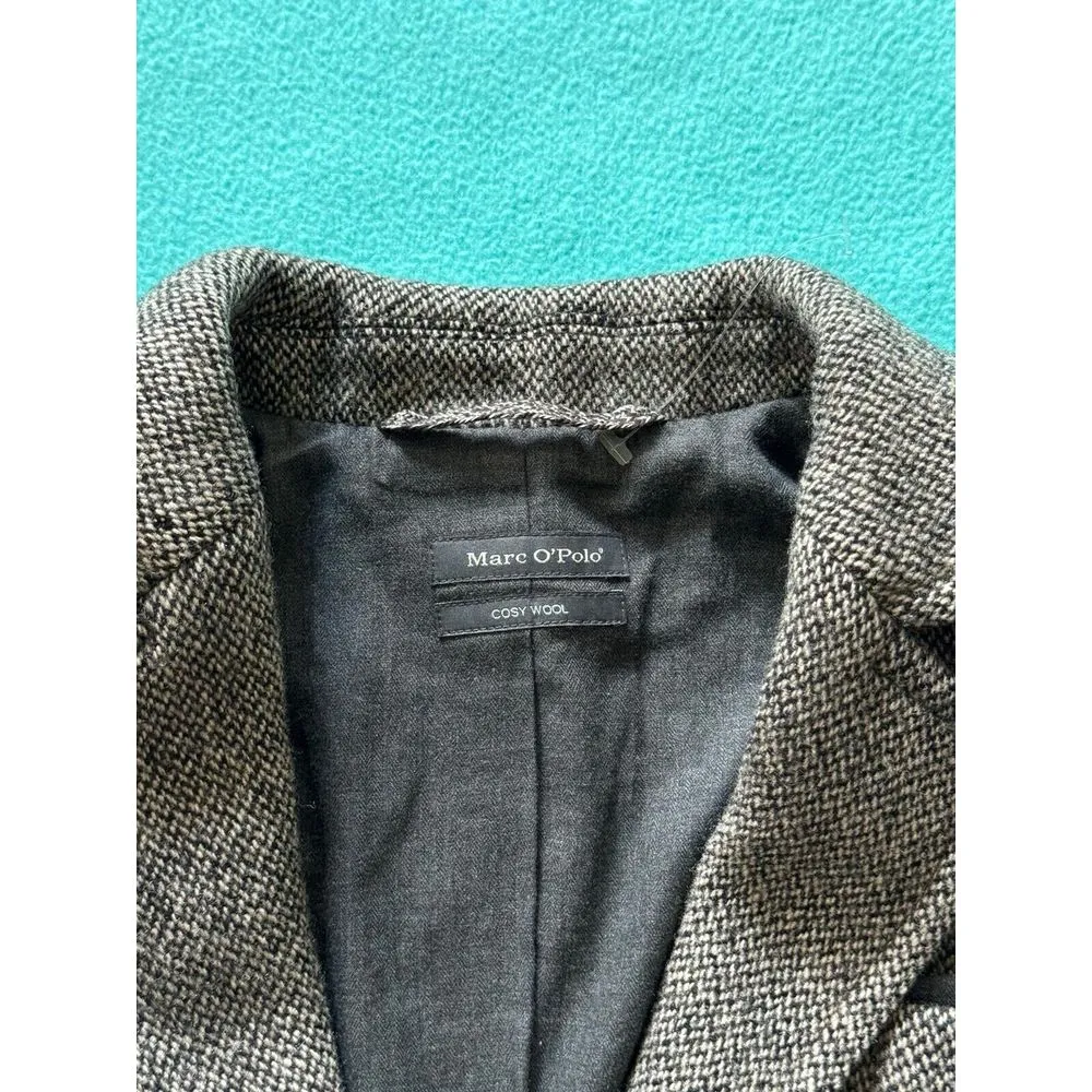 Marc O Polo Women's Gray Cosy Wool Long Coat Size 32‎ - Image 4