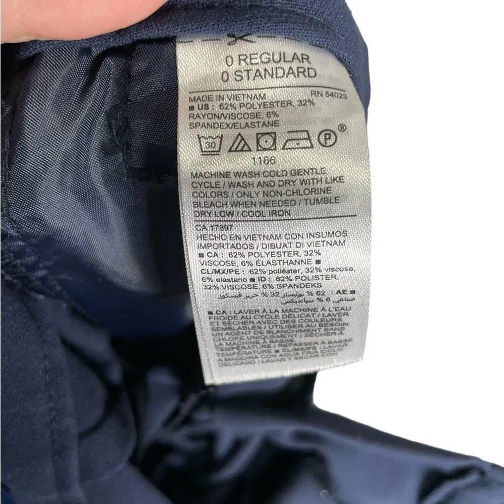 Old Navy Blue Harper Mid Rise Dress Pants 0 - Image 5