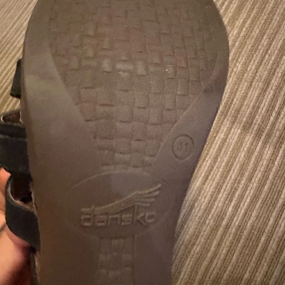 Dansko black leather mule heel (41) - Image 8