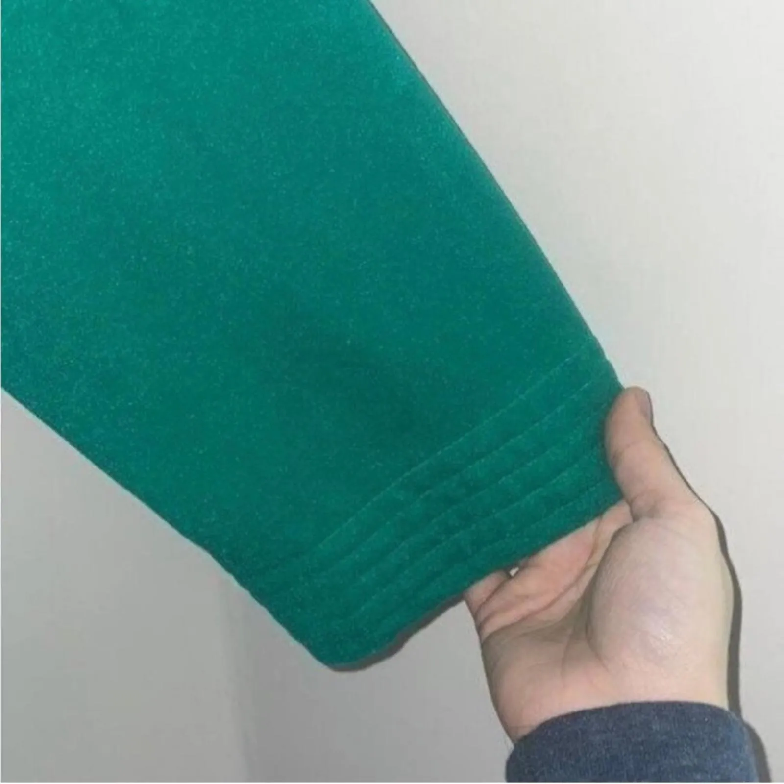 Vintage green shadow line Maxi zip up loungewear robe dressing gown Size M - Image 4