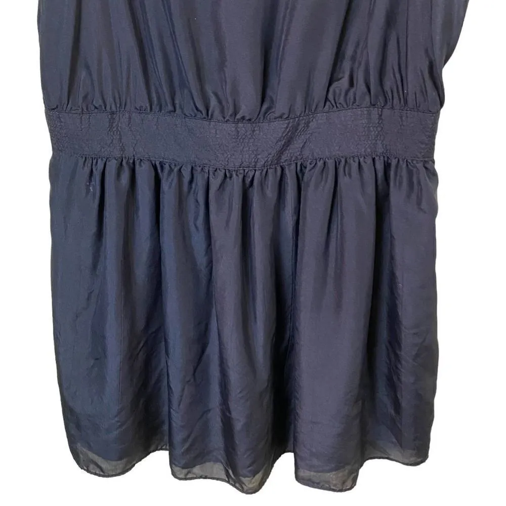 Alfani 100% Silk Black Baby Doll Tank Top Size 4 - Image 4