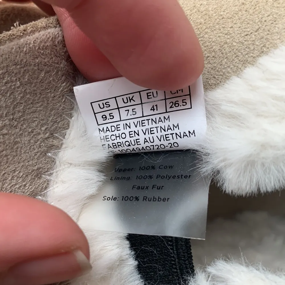 TOMS Paxton Shoes fur lined cow hide - Image 10