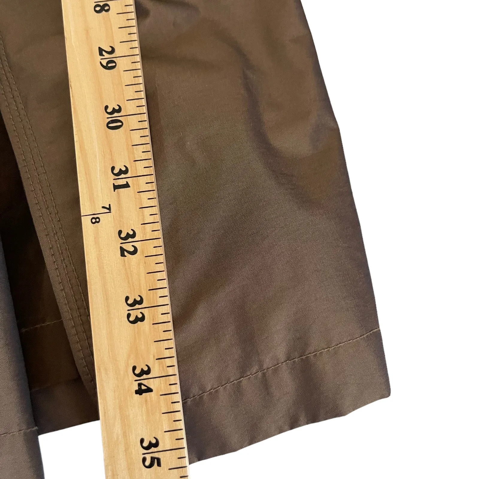 Talbots Size Small Vintage Trench Bronze‎ Brown Coat Belted - Image 10