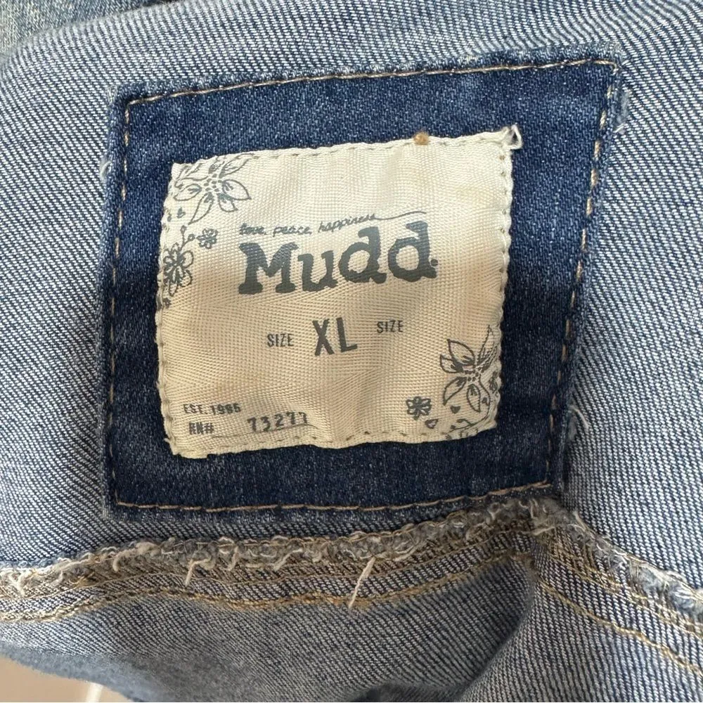 size‎ medium acid wash jeans jacket XL - Image 6