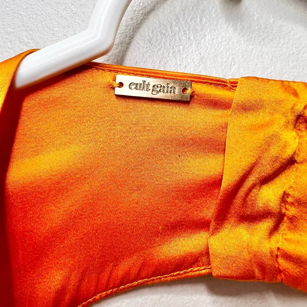 Cult Gaia Jasmin Cut Out Maxi Dress Silk Gown Size XS - Image 6