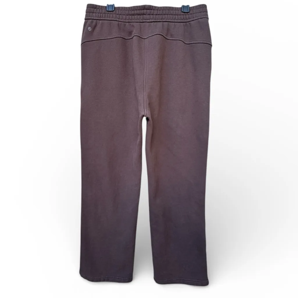 Fleece Lined Straight Leg Brown Sweatpant 30'' size -XL - Image 4