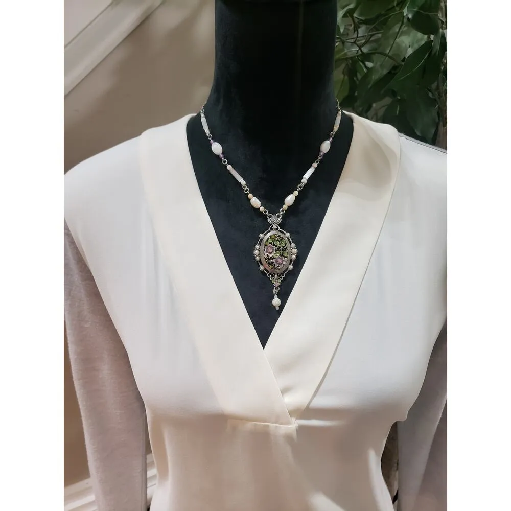 Loft Blouse Top Womens XS White High Low Polyester Long Sleeve V Neck Pullover - Image 5