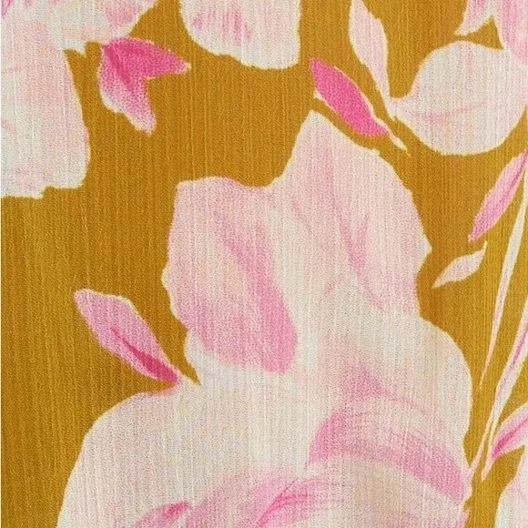 NWT Likely Dress Olive Green Pink Floral Hadi Long Sleeved Ruffled Dress Size 8 - Image 12