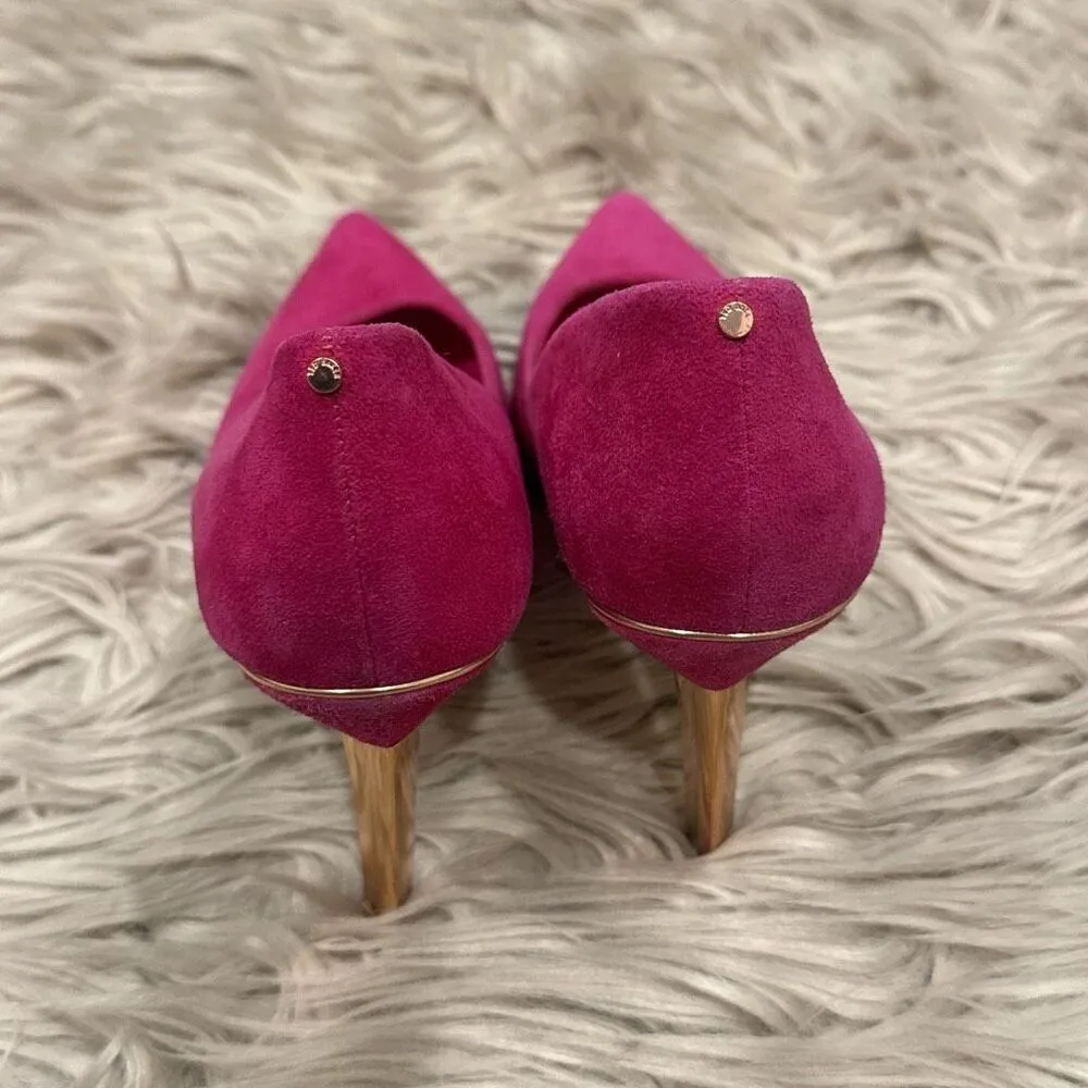 Ted Baker pink suede high heels size 36 (US 36) - Image 3