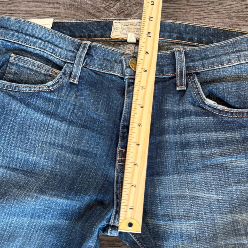 CURRENT/ELLIOTT The Flip Flop Jean in Loved Raw Hem Flare Stretch Denim Size 27 - Image 10