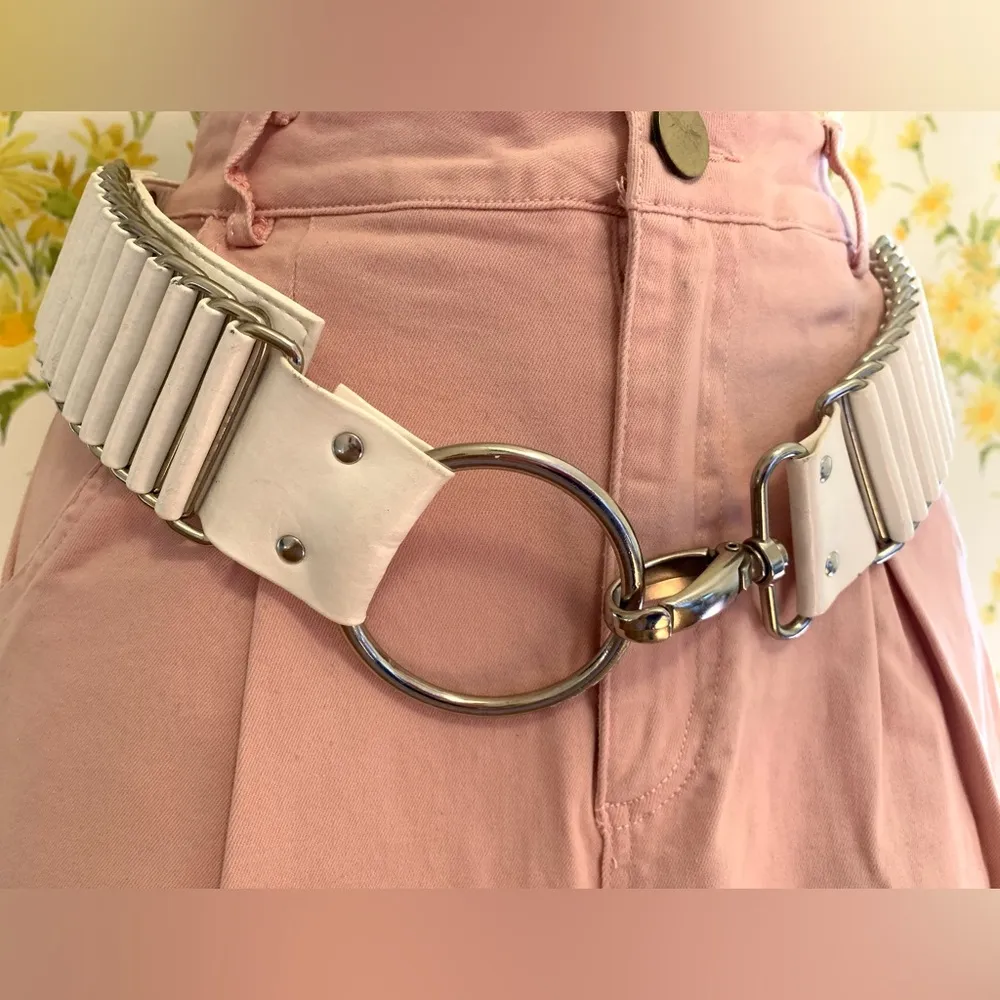 Vintage white silver belt - Image 7
