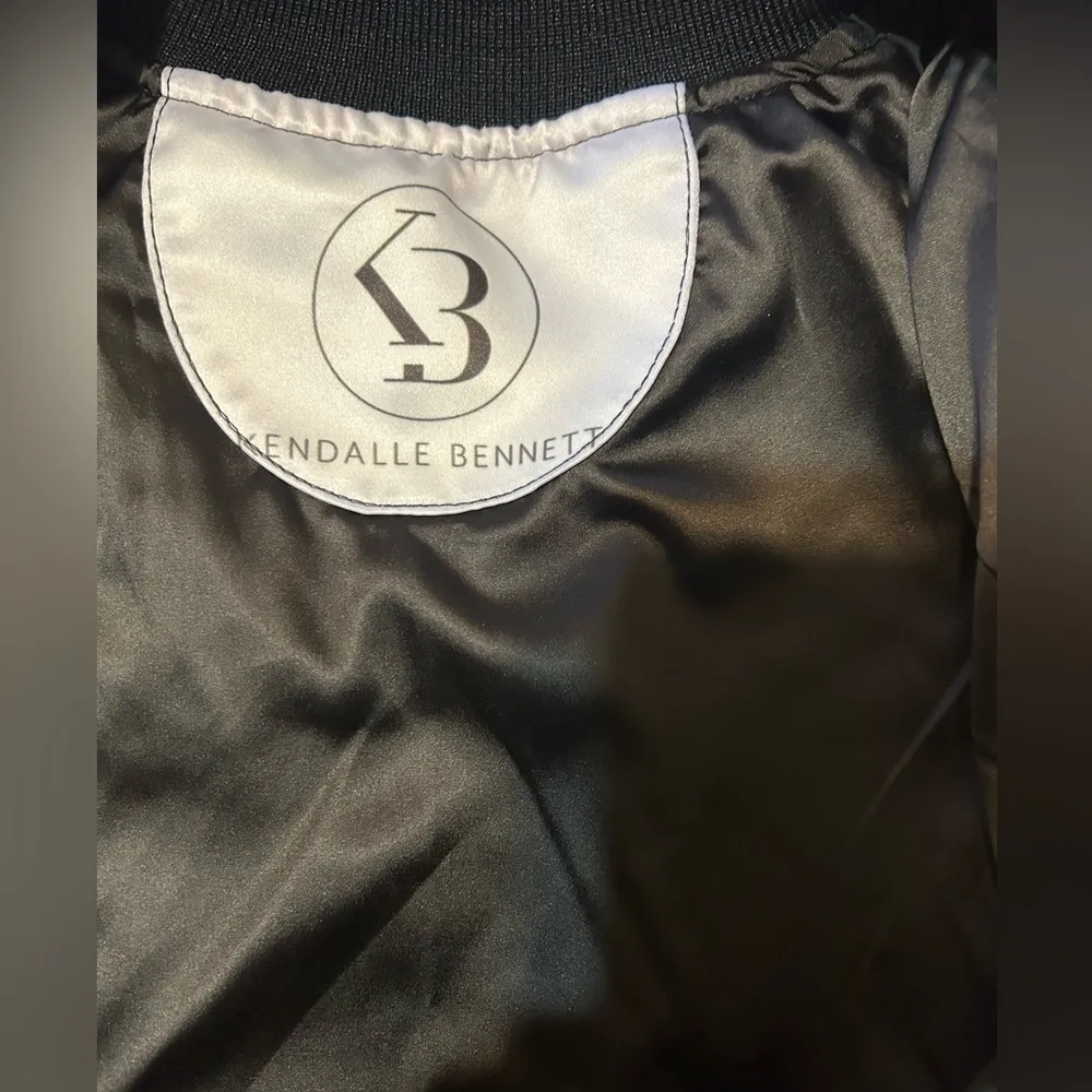 Pink animal print bomber jacket size S - Image 4