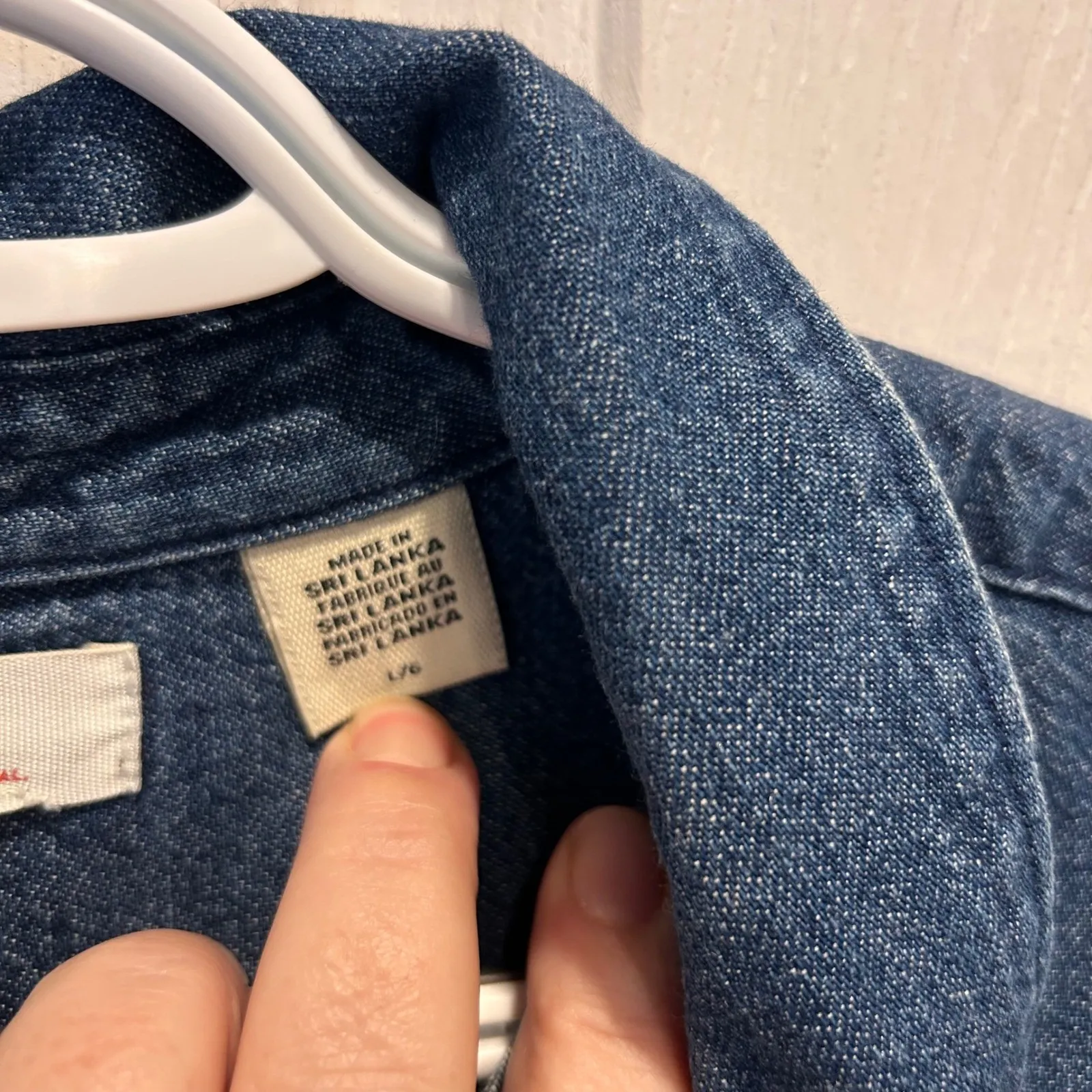 Levi's Womens Denim Shirt Dress Short Sleeve Button Up Blue Size L Classic - Image 4