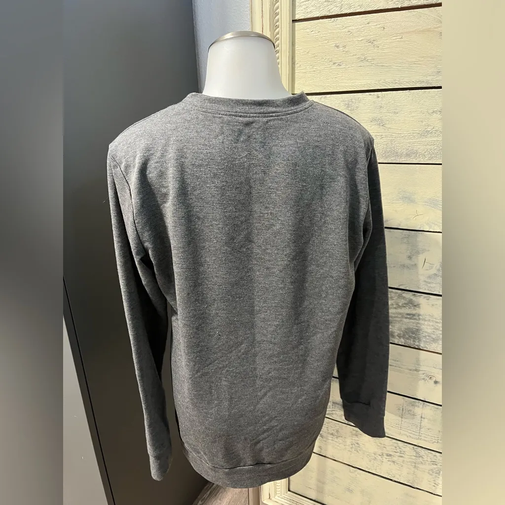 Teacher Gray Sweatshirt with Rainbow Size Small - Image 4