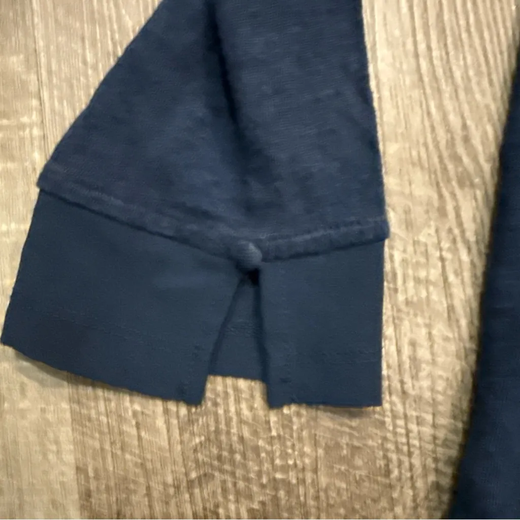 Sanctuary Deep Blue V-Neck Long Sleeve Top - Image 4