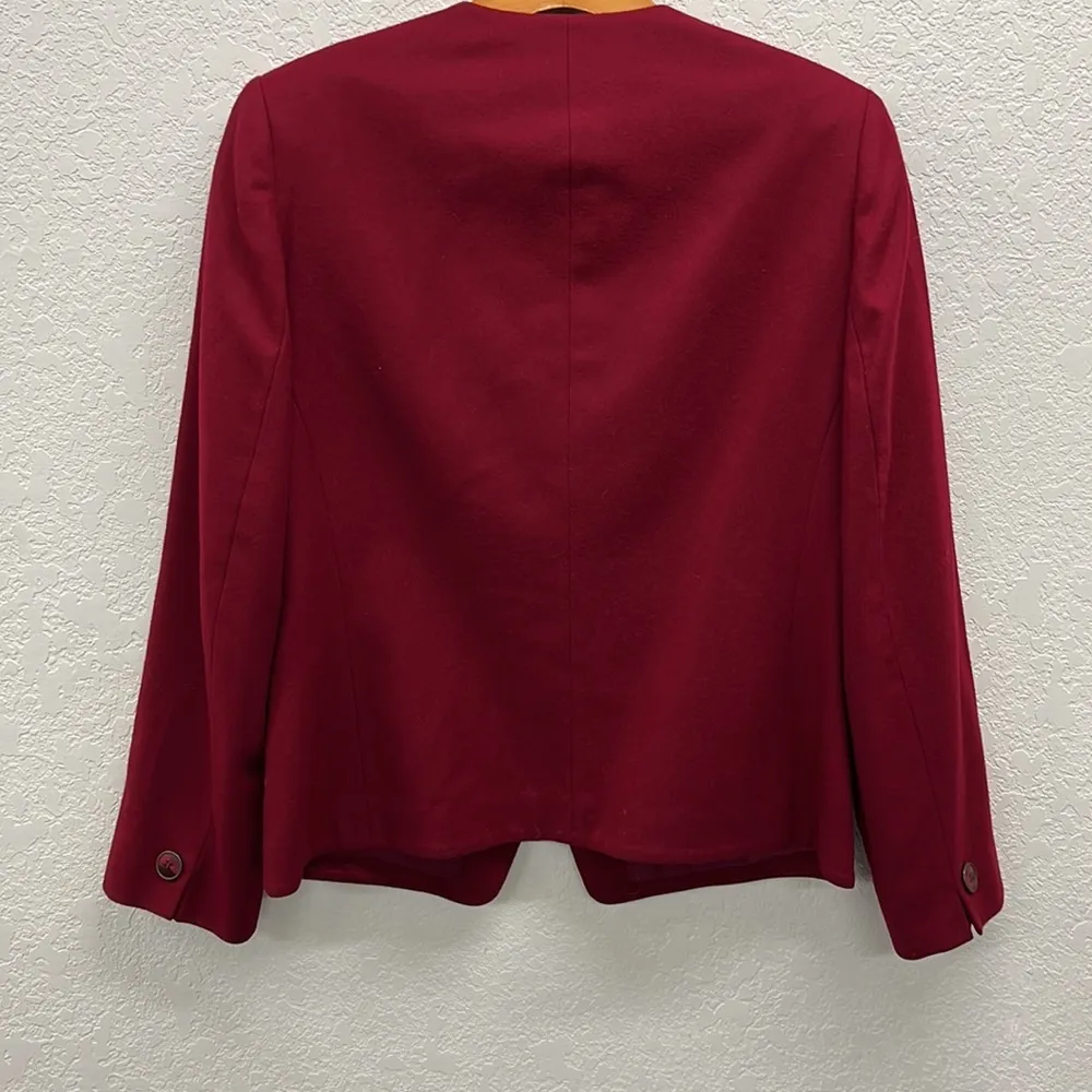 Vintage Pendleton Wool Ruby Red Blazer 6 - Image 5