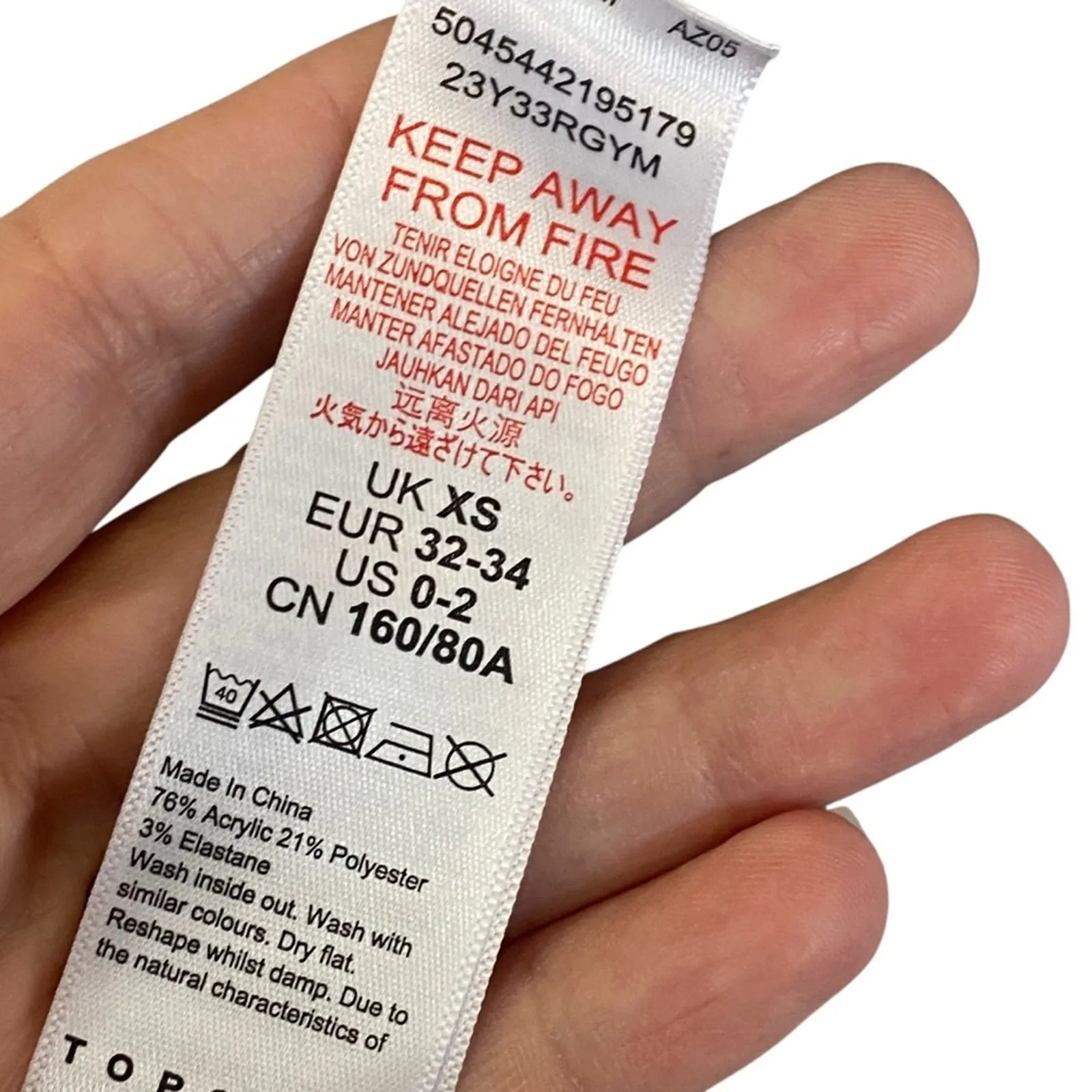 Topshop Gray Cable Knit Sweater Mock neck pullover size XS Extra Small - Image 6