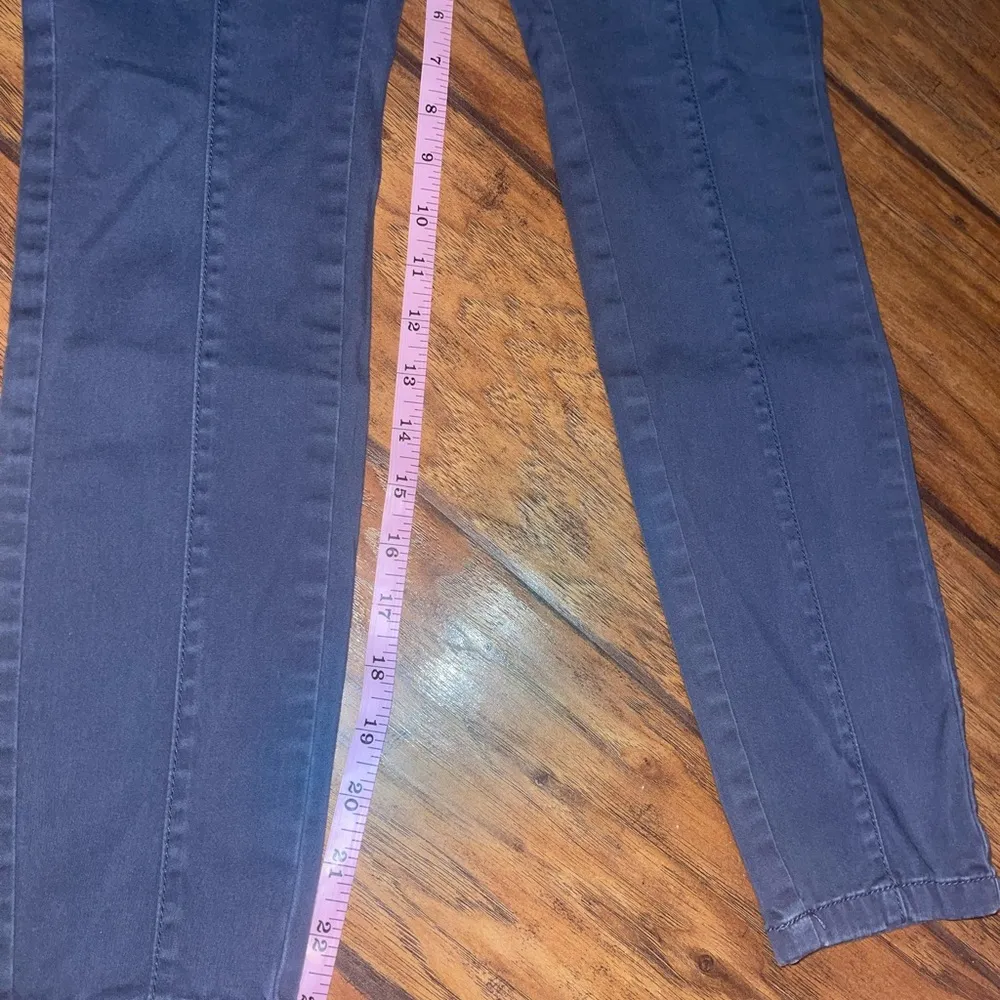 LOFT Outlet Skinny Ankle Petite Chino Pants Womens Size 0P Gray Cotton Tapered - Image 3