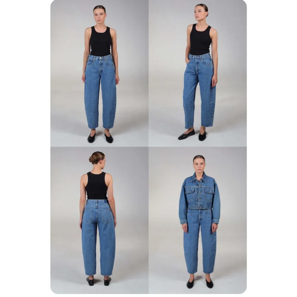 NEW Anthropologie Women's Etica Cassel Ultra High Barrel Jeans Size 30 NWT Blue - Image 2