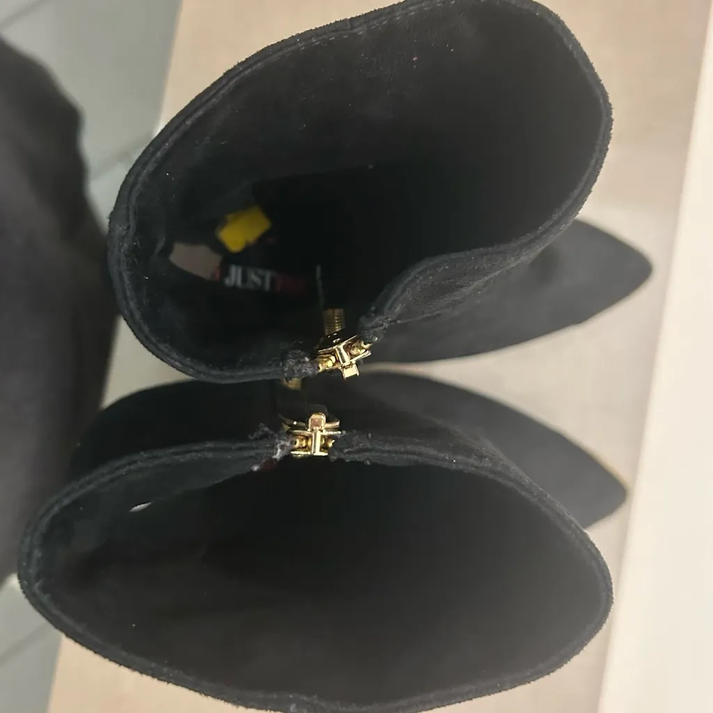 Boots Chic Black Stiletto Heeled Boots JUST FAB 8 Perfect fashion! - Image 9