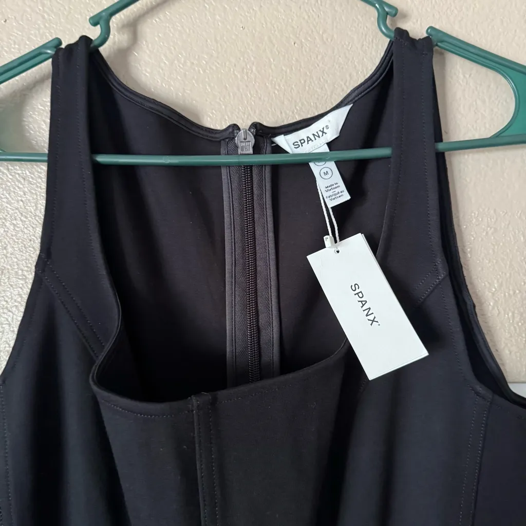 Spanx NEW Ponte Corset Jumpsuit Black - Image 4