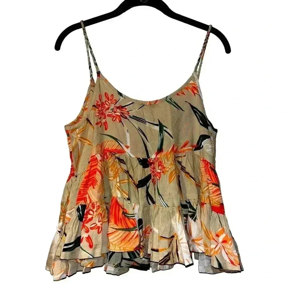 Vibrant Tropical Floral Cami Top- NWT Summer, Casual, Going Out,‎ Cute A1 - Image 3