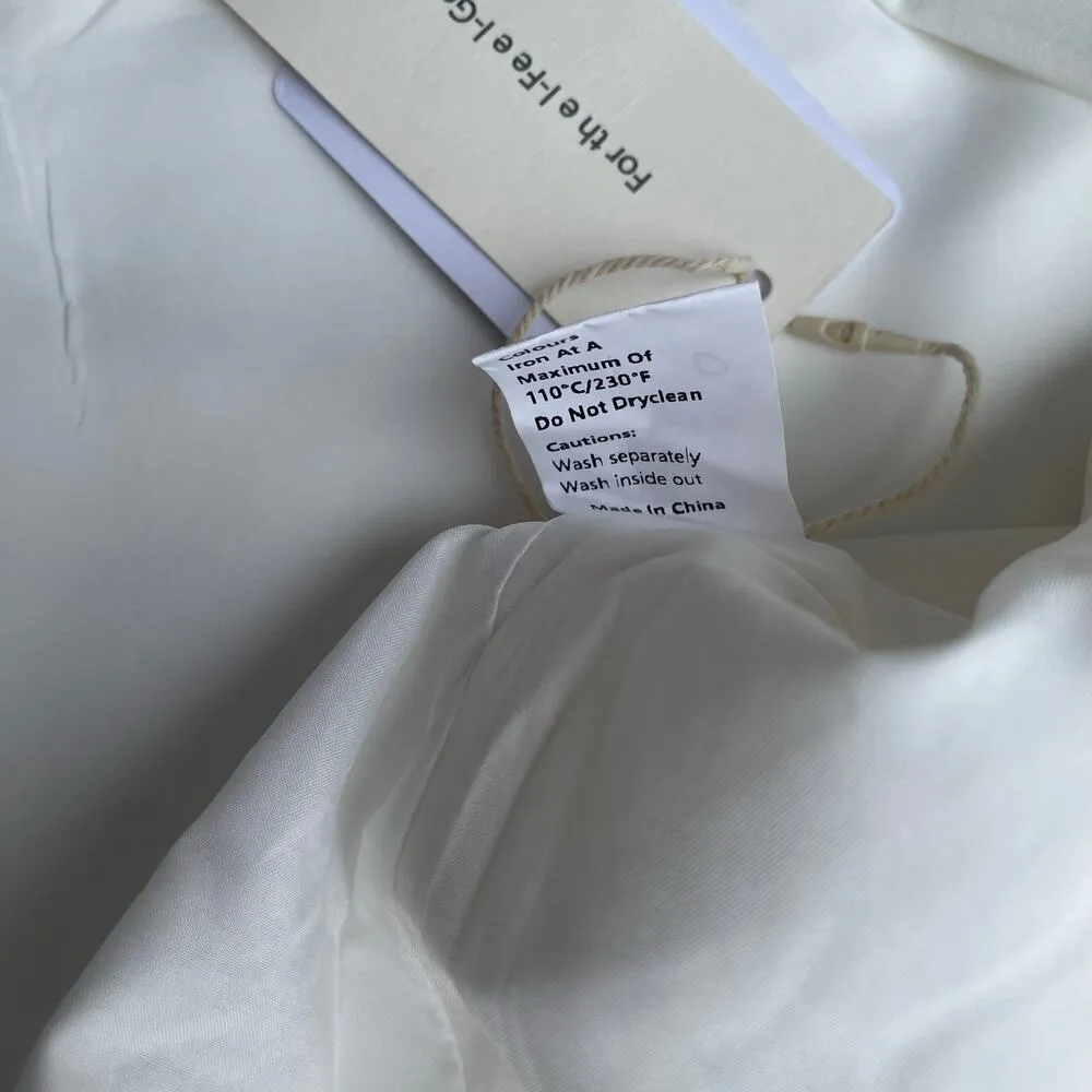 Commense Mini Dress Strapless Off White Size XL - Image 10